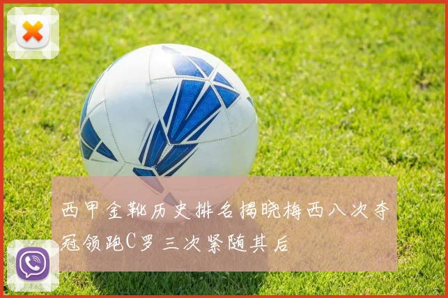 西甲金靴历史排名揭晓梅西八次夺冠领跑C罗三次紧随其后